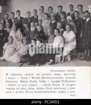 476 personnes de "Górka" ca 1920 Banque D'Images