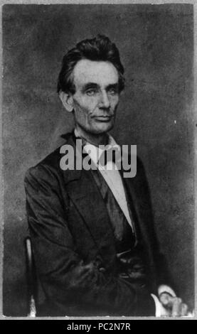 Abraham Lincoln, candidat pour le président des Etats-Unis, half-length portrait, à droite, peut 20,1860 Banque D'Images