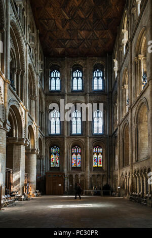 La Cathédrale de Peterborough, à Peterborough, Cambridgeshire, Angleterre. Banque D'Images