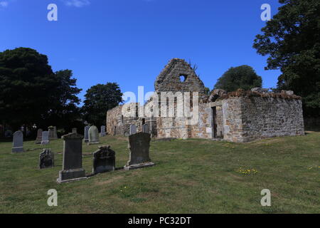 Ruine de St Andrew's Kirk Bouaye East Lothian Ecosse Juillet 2018 Banque D'Images