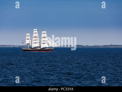 Le Clipper Stad Amsterdam sous voile dans la mer Baltique Banque D'Images