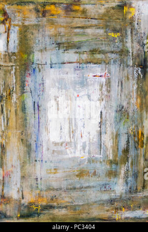 Une huile sur toile art tableau abstrait Banque D'Images