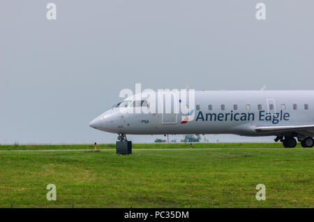 American Eagle avion décollant de Lexington de Lexington Kentucky Bluegrass Domaine Banque D'Images