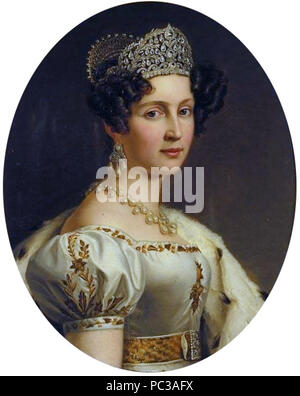 497 Portrait de Thérèse reine de Bavière, princesse de Saxe-Hildburghausen Banque D'Images