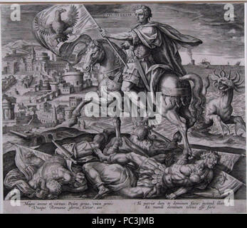 Adriaen Collaert - Iulius Caesar. Banque D'Images