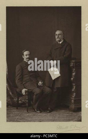 Par Elliott & Fry,photographie,1876320 John et Richard Strachey Banque D'Images
