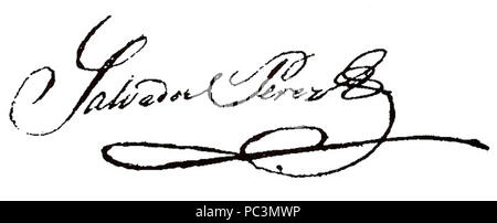 539 signature 000 2012 Salvador Perez Banque D'Images