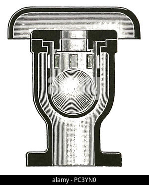 643 secteur de l'eau de la vanne à clapet d'air Banque D'Images