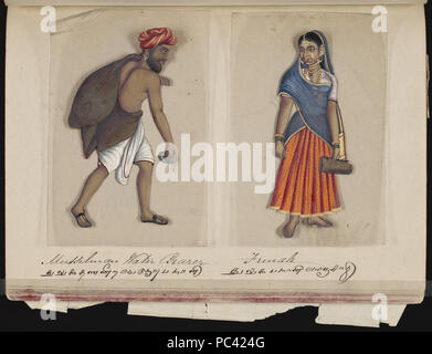 553 Soixante-deux spécimens de castes en Inde (40) Banque D'Images