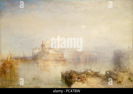 Joseph Mallord William Turner, la Dogana et Santa Maria della Salute, Venise, britannique, 1775 - 1851, 1843, huile sur toile, donné en mémoire du gouverneur Alvan T. Fuller par la Fondation Fuller, Inc. 594 La Dogana et Santa Maria della Salute, Venise E10742 Banque D'Images