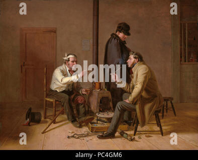 William Sidney Mount (américain, 1807 - 1868 ), l'histoire difficile - Scène dans un pays Tavern, 1837, huile sur bois, Collection Musée Corcoran (Achat, fonds de la galerie) 2014.79.28 600 l'histoire difficile - Scène dans un pays d'une Taverne30646 Banque D'Images