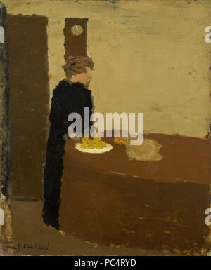 Edouard Vuillard (Français, 1868 - 1940 ), Woman in Black, ch. 1891, huile sur carton, Collection Ailsa Mellon Bruce 653 Femme en noir A14270 Banque D'Images