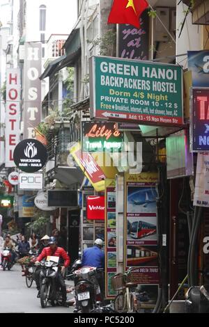 Backpackers Hostel. Hanoi. Le Vietnam. Dans le monde d'utilisation | Banque D'Images