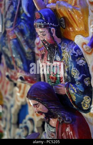 Temple Cao Dai. Lao Tseu, Confucius et Bouddha, JŽsus. Phu Quoc. Le Vietnam. Dans le monde d'utilisation | Banque D'Images