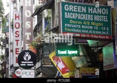 Backpackers Hostel. Hanoi. Le Vietnam. Dans le monde d'utilisation | Banque D'Images