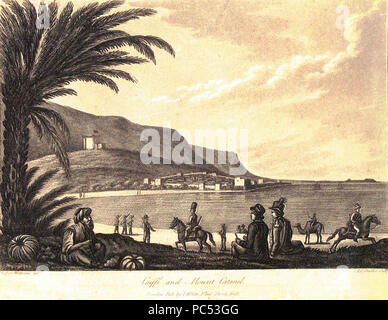 26 El Burg et à Haïfa en 1801 gravure sur cuivre par Cooper Willyams Banque D'Images