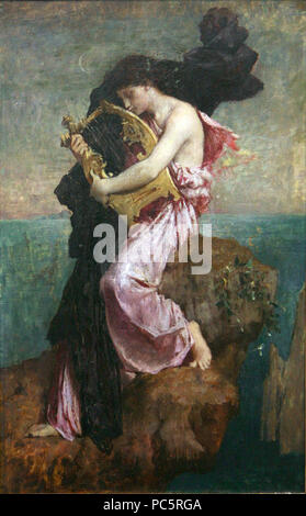 536 Sahpo embrassant sa lyre-Jules Elie Delaunay mg 8275 Banque D'Images