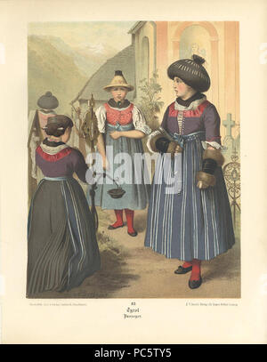 5 Albert Kretschmer - 083 - Tyrol, Passeyer Banque D'Images