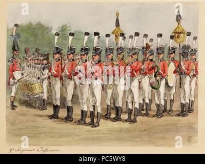 12 Musique de la 9e Régiment d'infanterie des Pays-Bas Banque D'Images