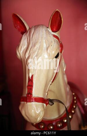 Statue de cheval en temple taoïste. Ho Chi Minh Ville. Le Vietnam. Dans le monde d'utilisation | Banque D'Images