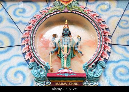 Temple hindou de Mariamman. Dieu hindou. Mahavishnu. Ho Chi Minh Ville. Le Vietnam. Dans le monde d'utilisation | Banque D'Images