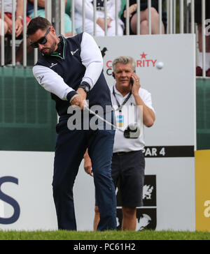 Golf de la Coupe Étoile de Celeb TV, la musique et le sport en compétition dans la célébrité à l'Cup 2018 Celtic Manor Golf Resort de Newport avec : Keith Duffy Où : Newport, Royaume-Uni Quand : 30 Juin 2018 Crédit : John Rainford/WENN Banque D'Images