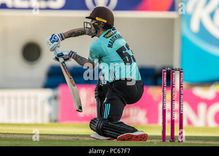 Londres, Royaume-Uni. 31 juillet, 2018. xxxx pour Surrey au bâton contre Glamorgan en la vitalité T20 Blast match à la Kia Oval. David Rowe/Alamy Live News Banque D'Images