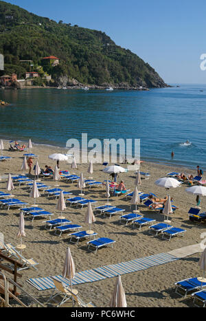 Plage de Levanto, ligurie, italie Banque D'Images