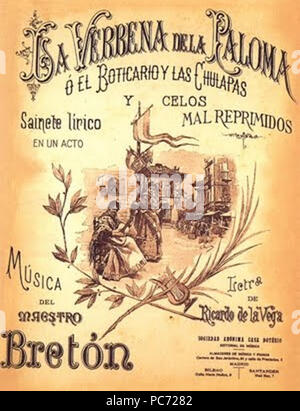 56 La Verbena de la Paloma2 cartel Banque D'Images