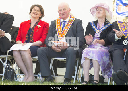 DUP Arlene Foster assiste au chef de l'ordre d'Orange en mars Cowdenbeath dans le Fife. Comprend : Arlene Foster Où : Cowdenbeath, Royaume-Uni Quand : 30 Juin 2018 Crédit : Euan Cherry/WENN Banque D'Images