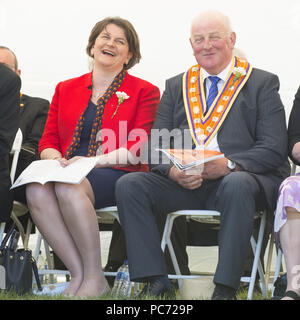 DUP Arlene Foster assiste au chef de l'ordre d'Orange en mars Cowdenbeath dans le Fife. Comprend : Arlene Foster Où : Cowdenbeath, Royaume-Uni Quand : 30 Juin 2018 Crédit : Euan Cherry/WENN Banque D'Images