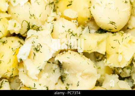 Arrière-plan de pommes de terre bouillies Banque D'Images