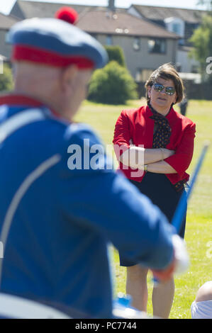 DUP Arlene Foster assiste au chef de l'ordre d'Orange en mars Cowdenbeath dans le Fife. Comprend : Arlene Foster Où : Cowdenbeath, Royaume-Uni Quand : 30 Juin 2018 Crédit : Euan Cherry/WENN Banque D'Images