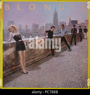 - Blondie Autoamerican - couverture de l'album vinyle vintage Banque D'Images
