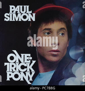 Paul Simon - un trick pony - couverture de l'album vinyle vintage Banque D'Images