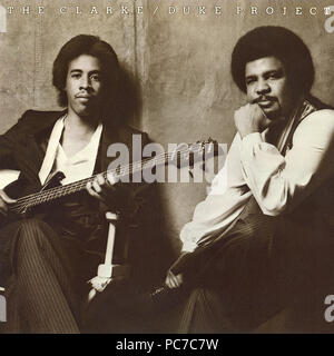 Stanley Clarke & George Duke - Clarke Duke Project - album vinyle vintage (avant) Banque D'Images