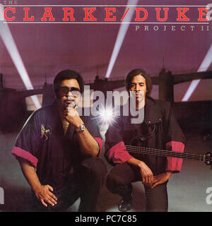 Stanley Clarke & George Duke - Clarke Duc Projet II - album vinyle vintage (avant) Banque D'Images