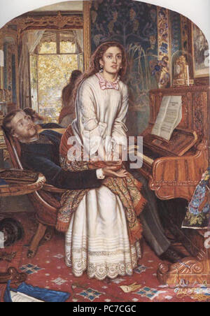 592 L'éveil de conscience, William Holman Hunt (1851-1853) Banque D'Images