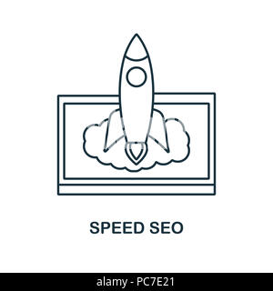 Speed Seo creative icône. Élément simple illustration. Speed concept Seo design symbole de seo collection. Peut être utilisé pour le web, mobile et Web. Banque D'Images