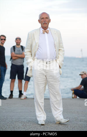 Janusz Korwin Mikke, chef du parti Wolnosc (Parti de la Liberté) à Gdynia, Pologne. 27 juillet 2018 © Wojciech Strozyk / Alamy Stock Photo Banque D'Images