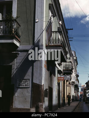 Dans la rue San Juan, Puerto Rico Décembre 1941 Banque D'Images