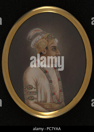 604 Cette peinture représente Ahmad Shah (1748-54). Banque D'Images