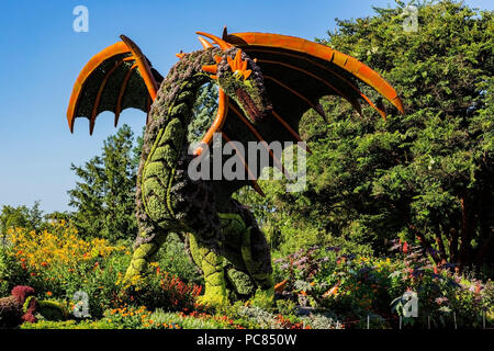 Dragon exposition au Jardin botanique d'Atlanta Banque D'Images