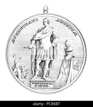 434 Médaille de la Confrérie Notre-Dame de l'arbre sec (pile) Banque D'Images
