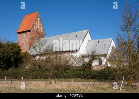 L'église Saint Séverin, Keitum, Sylt, au nord de l'île de la Frise, Frise du Nord, Schleswig-Holstein, Allemagne, Europe Banque D'Images