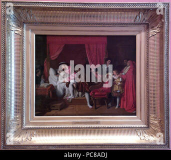 46 Ingres François Ier reçoit les derniers soupirs de Léonard de Vinci 1818 Banque D'Images
