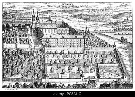 Kloster 343 1681 Stainz, Georg Matthäus Vischer Banque D'Images