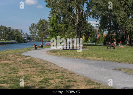 Canal Lachine, Montréal Banque D'Images