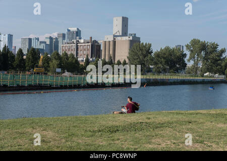 Canal Lachine, Montréal Banque D'Images