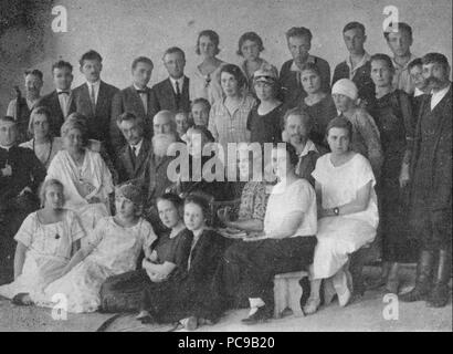 476 personnes de 'Górka' ca 1920 (TNI nettoyés) Banque D'Images
